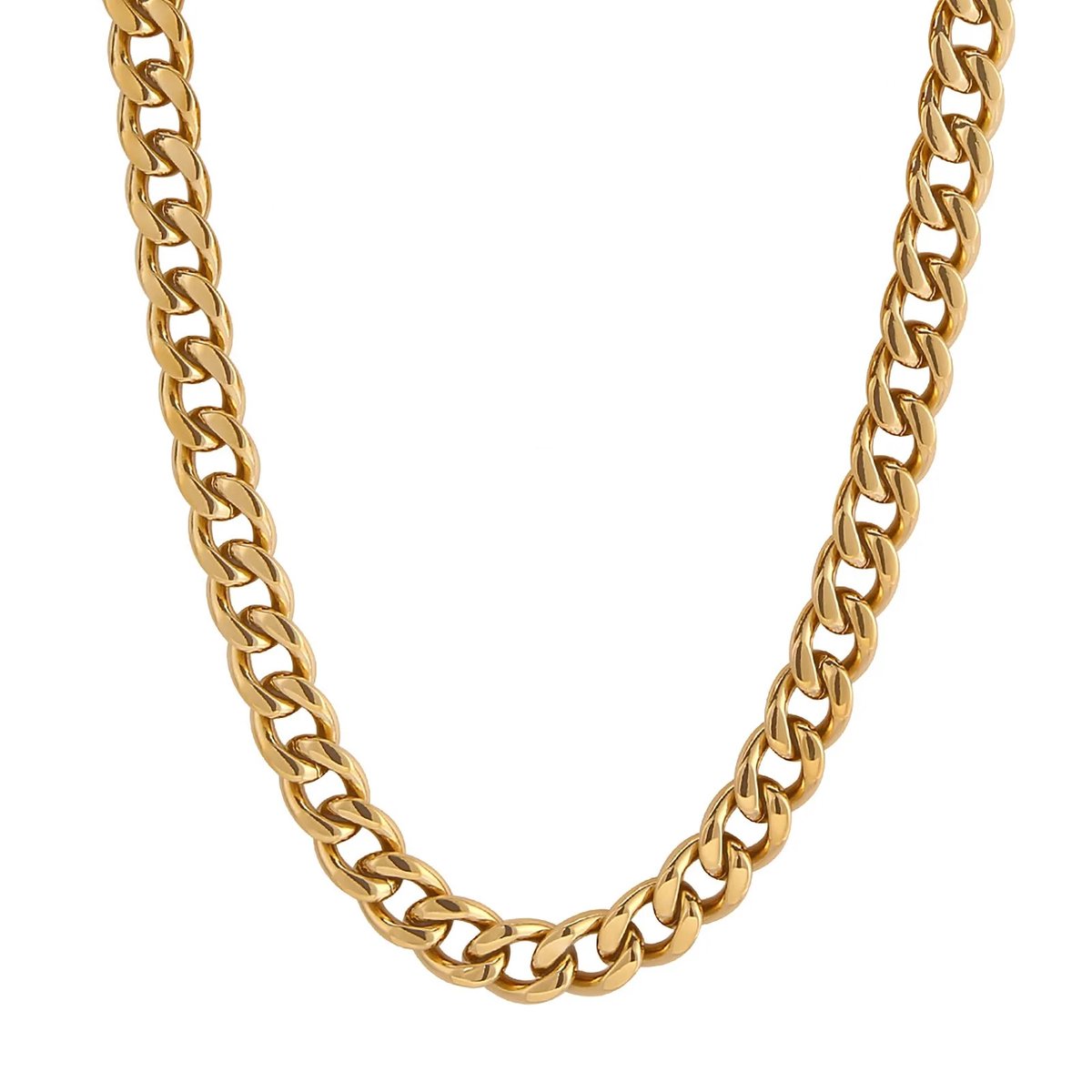 BRANCE® Cuban Chain - 18k Gold Plated - 8mm/50cm