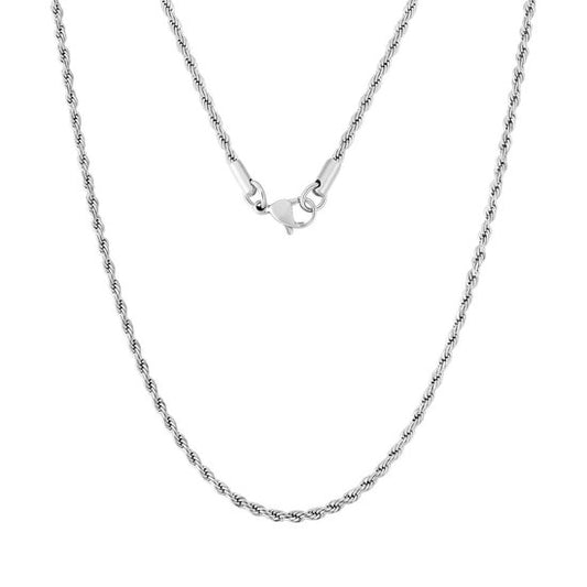 BRANCE® Rope Chain - Silver - 3mm/50cm