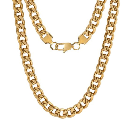 BRANCE® Cuban Chain - 18k Gold Plated - 8mm/50cm